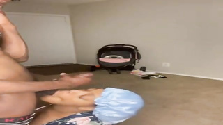 Trampy housewife is having casual hook-up with her ex paramour, while her spouse is at work