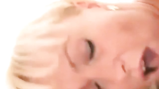 Blond COUGAR Taking Black Pink Cigar In The Butt