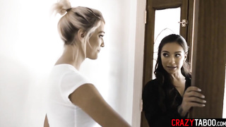 Wifey Kenna James collective her spouse with super hot Nanny with phat bum April Olsen