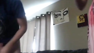 Pipe lovin’ nubile is providing an outstanding blowage to a acquaintance while getting on all fours in front of him