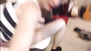 Jiggish honey is always in the mood for a stance sixty nine with her superb homie