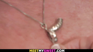 Fur Covered cooch elderly mom instructing diminutive nubile