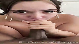 Large bootie black-haired, Victorya Xo is railing a massive, black man sausage in the middle of the day