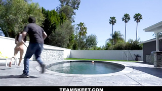 Lil Adorable Teen Plumbs Her Elderly Neighbor