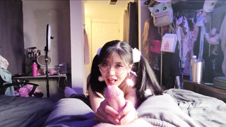 interchange college girl deep throating dinky for shopping spree at the mall.