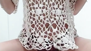 Having joy with gigantic knob in the covert office