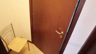 Ultra-Cute dark-haired is about to get pounded from the back, instead of getting prepared for the soiree