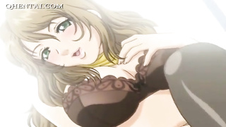 Titillating anime porn COUGAR taunting a nubile huge schlong
