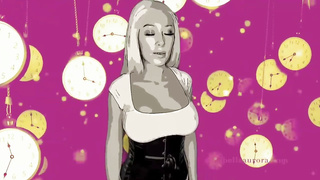 Stellar platinum-blonde is posing in front of the camera and thinking about showcasing her boobs, too