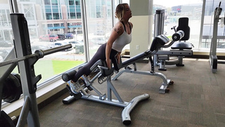 Picked up a lady in the gym and gave her a internal cumshot