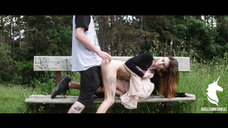 THEY CAUGHT US! :D HORNY OUTDOOR ROMP!