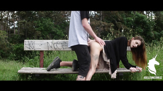 THEY CAUGHT US! :D HORNY OUTDOOR ROMP!