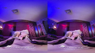 VR PLOWERS Tatted Platinum-Blonde Predominant Your Man-Meat VR Porno