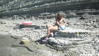 Incredible wild naturist nymph in sunglasses deep throats & rails a ample fuck stick in public beach - Sasha Bikeyeva