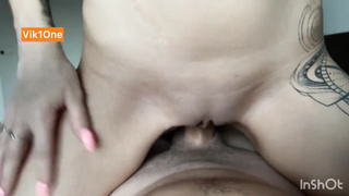 Sumptuous POINT OF VIEW orgy with a blondie with immense bumpers
