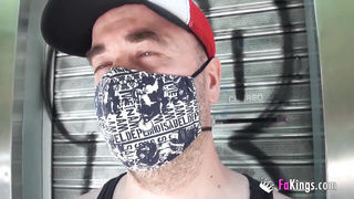 We caught this honey at the bus station!