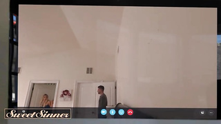 Aiden Ashley is getting screwed from the back, by Mike, in the middle of the day