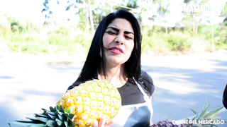 CARNEDELMERCADO - Latina Salesgirl Devora Robles Leaps Stiff On Boner And Enjoys It - MAMACITAZ