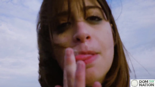 Italian stunner Silvia Soprano idolizes her superior's culo and soles as they walk along the river