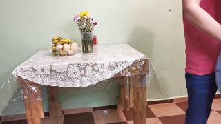 STEP-STEPDAUGHTER LIKES MAN SAUSAGE SANS A PROTECTION