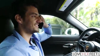 Athena Faris is using her sensuous soles to satiate folks, after getting boned from the back