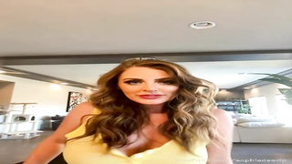 Buxomy dark-haired cougar, Savannah Watson is railing arock rigid manhood in the living bedroom