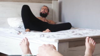 Stud masturbates off in front of me and that brings my smoothly-shaven taut vagina to real ejaculation