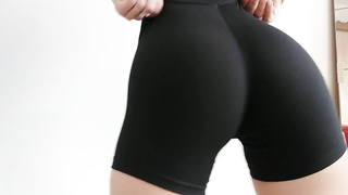 kinky working out and fapping alone at home