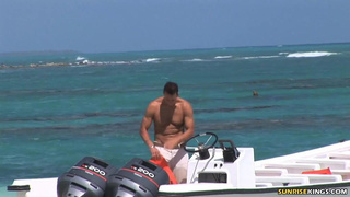 Super Hot three way on beach with 2 Italian honeys (Roberta Gemma)