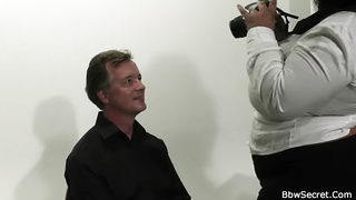 Mega-mounds ebony PLUMPER takes hotwife man meat