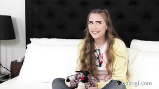 ExCoGi - Saucy Coed Maddy Jacks Sausage With That Shaggy Twat!