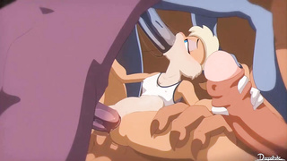 Succulent ash-blonde bunny, Lola is groaning from elation while getting group-fucked for the very first time ever