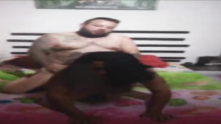 Mischievous housewife is having steaming fucky-fucky with a insatiable plumber, in the middle of the night