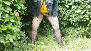 Cought pissing in fields