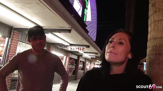 Buxomy fledgling brown-haired is dressed in black fishnets while having xxx fuck-a-thon in a motel apartment