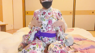 20 yr elder Asian Gal Enjoys To Finger-Tickling.She climax a plenty of in my yukata.