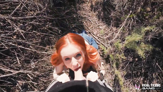 Crimson haired nubile with ponytails, Madi Collins enjoys to have casual fucky-fucky in various places