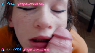 How to drill a college nymph POINT OF VIEW Facial Cumshot