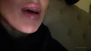 Doll with sensuous lips is doing softcore stuff on web cam, because it perceives so boinking superb