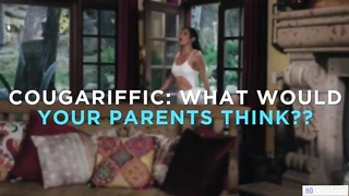 Flirty school gal is making love with a smoking steamy cougar, in the late afternoon