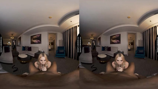 Super-Cute ash-blonde model, Blake Rosebud is railing a rock firm manhood in a VR fashion