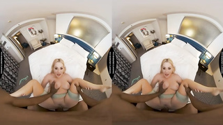 Super-Cute ash-blonde model, Blake Rosebud is railing a rock firm manhood in a VR fashion