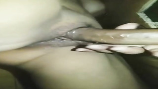 Rectal hook-up liking dame with a prettily hairless vagina is about to get nailed, until she shoots a load