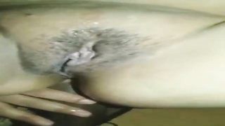 Rectal hook-up liking dame with a prettily hairless vagina is about to get nailed, until she shoots a load