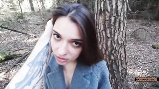 Грубо трахнул горячую шлюшку в лесу и кончил ей в рот Porno Movies - Tube8