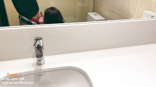 Stranger Boned School Damsel in the Rest Room on College Girl Soiree - POINT OF VIEW