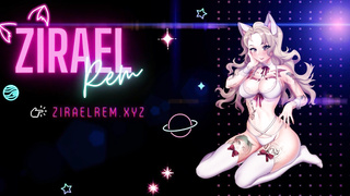 Megumin found the finest way to study her humid slots with long fake penises - CUT version