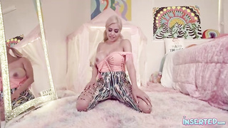 Caitlin is a yam-sized jugged, towheaded chick who enjoys to get plowed in front of the camera