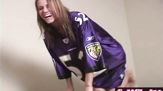 Nubile Light-Haired G-String Have Fun with taut cunt