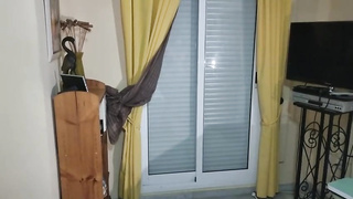 Excellent looking teenie is dancing in front of the web camera and leisurely taking off her swimsuit